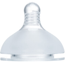 邦霏Bornfair食品级硅胶奶嘴 婴儿宝宝断奶仿真母乳质感宽口径 不含双酚A 母乳质感奶嘴S号