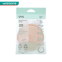 QVS 【屈臣氏】美容工具系列 修眉 粉扑 睫毛夹 眉夹  海绵  化妆海绵美妆彩妆蛋新旧包装随机发 魔法卸妆洁面扑10-1781