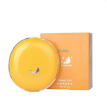 国货彩妆美人鱼粉饼干湿两用定妆清爽控油修颜修容遮瑕粉底蜜粉 干湿两用粉饼10g