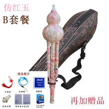 葫芦丝教材书c调降b调乐器初学者学生入门教程乐器胡芦丝 仿红玉降B调B套餐