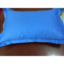 枕芯枕头宾馆酒店宿舍医院病床护理床上用品弹力珍珠棉枕芯花睡神 纯蓝色枕套加枕芯