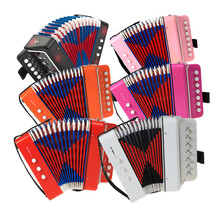 派尼美特带视频教程音乐儿童手风琴乐器亲子儿童玩具男孩女孩生日礼物早教 典雅深海之蓝