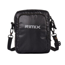 RIMIX斜挎小背包迷你包挎包单肩包手机包百搭休闲随身包防水小方包 黑色