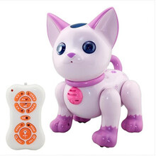 盈佳（AMWELL）第二代多功能红外线遥控机器猫狗智能玩具莎莎欢欢宝宝礼物 遥控莎莎粉色