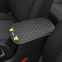 烨影 车载扶手箱垫可爱卡通创意中央皮革扶手箱盖套通用汽车内饰装饰品 小皮卡