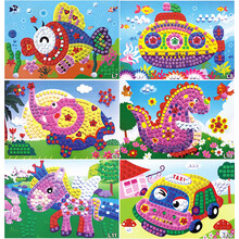 煦贝乐 儿童手工diy创意制作材料包 12款马赛克粘贴画 EVA贴纸幼儿园手工材料早教益智玩具男女孩玩具