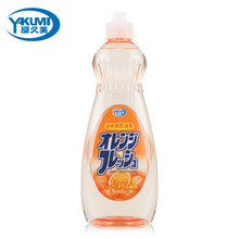 屋久美 日本进口洗洁精进口小瓶餐具清洁洗涤灵清洁剂 橙子味*1/瓶600ml