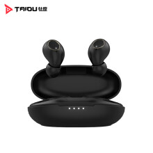 钛度（Taidu）TWS101A1黑色奋豆真无线耳机蓝牙5.0游戏音乐入耳式开车跑步运动耳塞双耳Ios安卓