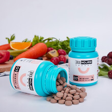 卫仕乳钙微量元素维生素美毛消食片调理肠胃促消化泰迪比熊博美 宠物狗狗钙片金毛补钙160片 卫仕维生素80g