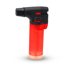 lafuli 雪茄打火机 单直冲防风雪加火机 台式大容量 红黑色