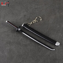 鬼灭之刃动漫周边带鞘刀剑模型挂件玩具 炭治郎17cm