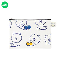 LINE FRIENDS KBP系列布朗熊小袋 多功能迷你收纳袋包便捷环保材质 布朗熊小袋 (200x140mm)