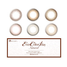 日本直邮 EverColor Natural MoistureUV日抛美瞳彩色隐形眼镜20片 5#Pearl Beige 600
