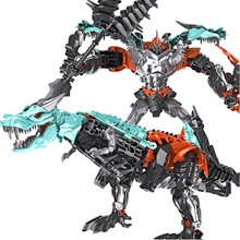 变形大金刚玩具大黄蜂擎天柱汽车人机器人变形恐龙钢索 收藏模型变形大金刚玩具儿童男孩生日礼物圣诞节礼物 恐龙钢索（优质塑料质量好）