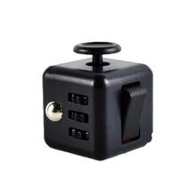 减压筛子 筛子强迫症色子解压骰子魔方减压魔方塞子二代三代焦虑症玩具 黑色