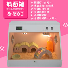仓鼠非洲迷你刺猬豪华饲养箱子保温加热金丝熊大号灯光亚克力笼子 小号双灯座(适合仓鼠)套餐2