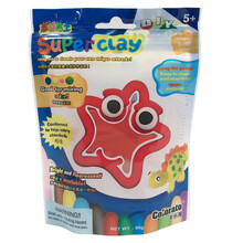 卡乐淘50克超轻粘土白色黏土彩泥太空橡皮泥儿童玩具软陶泥安全益智玩具 50克粘土-专红