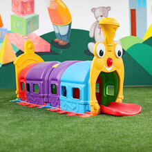 小精灵钻洞玩具幼儿园小型室外毛毛虫钻圈山洞室内时光爬行隧道 火车头隧道