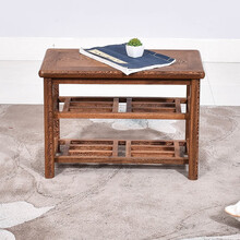 宗木府红木家具非洲鸡翅木（学名：非洲崖豆木）实木换鞋凳中式长条矮凳小木凳穿鞋凳鞋架 换鞋凳：长60*宽32*高42cm