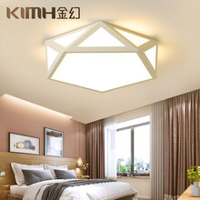 超市	金幻照明 LED卧室灯具吸顶灯客厅儿童灯餐厅灯简约现代灯具灯饰 星钻 40cm正白光24W