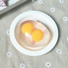 发泄球西红柿 发泄水球捏捏乐可爱抖音网红同款摔不烂的番茄减压解压玩具 8号 双黄透明蛋