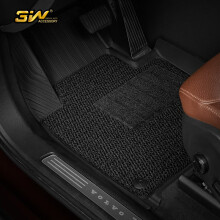 3W适用于沃尔沃XC60专车定制专用TPE汽车脚垫+毯面双层18-24款