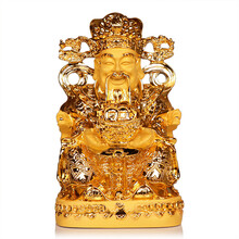 金泰宏 财神摆件 财神爷佛像 文财神 乔迁开业礼品 工艺品 长15.5cm*宽15.5cm*高28cm