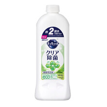 日本原装 花王 （KAO）餐具碗具果蔬洗洁精 绿茶香型 替换装385ml
