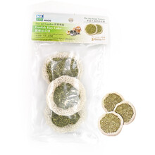 jolly磨牙用品兔子天竺鼠荷兰猪龙猫磨牙食品磨牙苜蓿草饼草球草制品草砖草块兔子龙猫玩具  绿脆丝瓜饼（3块装）