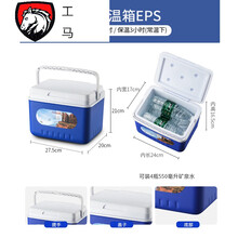 保温箱冷藏箱家用车载户外冰箱外卖便携式保冷箱钓鱼大小号保鲜箱 6升蓝色(送5个冰袋)
