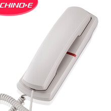 中诺A068挂壁电话机创意时尚家用酒店办公挂墙挂式壁挂式电信座机   白色