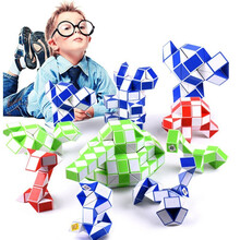 百变魔王魔尺24段36/48/72/240段大号儿童益智玩具幼儿园套装魔棍全套长条魔方尺 108段钻石（颜色随机）