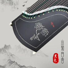 米囹 双百乐器青花瓷古筝琴考级简约白色实木古筝工艺大师手工绘画 款12·山菊自香