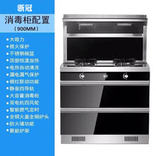 浙冠K08集成灶蒸烤一体灶下排式双电机环保家用包安装可选头部加热蒸烤消自动清洗消毒带蒸箱烤箱一体机 豪华消毒柜款 液化气