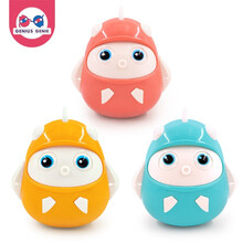 天才小鬼 不倒翁玩具音乐盒儿童益智玩具0-3岁婴儿玩具软胶可啃咬宝宝早教启蒙玩具女孩男孩 萌趣不倒翁小队-组合(3个)