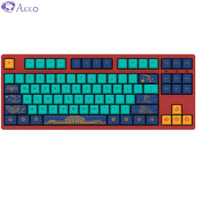 AKKO 3087 V2世界巡回北京 有线机械键盘 游戏键盘 电竞 87键 吃鸡键盘 Cherry轴 樱桃茶轴