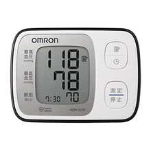 【JD物流 日本直邮】原装进口欧姆龙OMRON家用便携上臂式手腕式电子血压计智能加压血压一 测量仪 手腕式血压计HEM-6210 2节7号电池