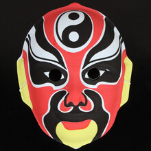 植绒京剧脸谱面具可戴中式国粹川剧变脸演出道具工艺古风京剧脸谱 中国风变脸专用道具脸谱 20号