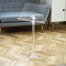 思雅晨Saysn大乐谱架可升降曲谱台纯透明谱架台便携大小提琴吉他古筝乐器通用 纯透明谱架（有孔）