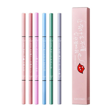 格蒙1.5mm极细眉笔 易上手防水不易脱妆仿生眉笔细芯双头眉笔 06#灰棕色