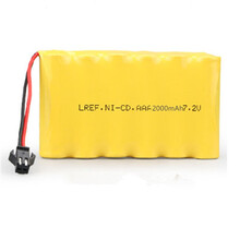 高倍率大容量儿童玩具车遥控汽车赛车充电电池组3.6V4.8V6V7.2V玩具车充电器配件 7.2V2000mah（SM接口 六节并排）