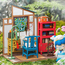 Rolife若来diy古风小屋囡茜林深不知处盲盒房子模型3d木质儿童立体拼图手工积木拼装玩具女孩礼物 墨香阁SN006