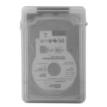 bejoy 3.5英寸硬盘收纳塑料盒  防水卡扣硬盘保护盒 硬盘保护套 灰色