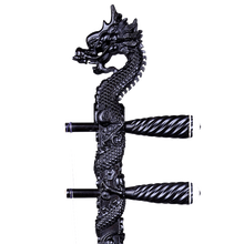 依之木黑檀龙头二胡杆非洲小叶黑檀木龙头二胡杆子原木抛光无蜡不上漆 黑檀龙头二胡杆