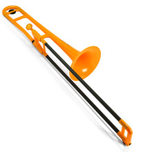 英国pBone皮朋塑料长号乐器铜管乐器降B调长号初学考级演奏环保材料便携包邮 橙色