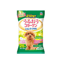 日本joypet宠物香波猫咪免洗湿巾湿毛巾沐浴狗狗洗澡干洗通用用品阶洁足泡沫 （新）美容清洁香波小型犬25枚