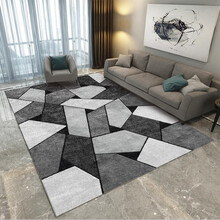 眠度 简约客厅沙发茶几可定制尺寸北欧卧室地毯水晶绒防滑浴室走廊爬行垫卧室客厅玄门飘窗垫瑜伽垫 北欧风格03 120cm*160cm