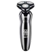 ZOZEN剃须刀电动刮胡刀男士全身水洗智能充电式胡须刀刮胡子刀usb 官方标配+鼻毛器+座充+备用刀头 数显ZN8508