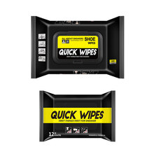 标奇 擦鞋湿巾运动鞋清洁湿巾小白鞋神器纸巾帆布网面quick wipes搽球鞋清洗去污清洁剂网红湿巾 30片*1包+12片*1包