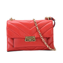 迈克·科尔斯 MICHAEL KORS MK女包 女士专柜款亮红色CECE中号皮质单肩包 30T9G0EL8L BRIGHT RED
